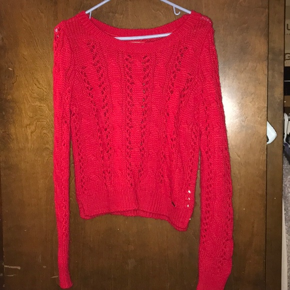 Red knit sweater Hollister - Picture 1 of 2